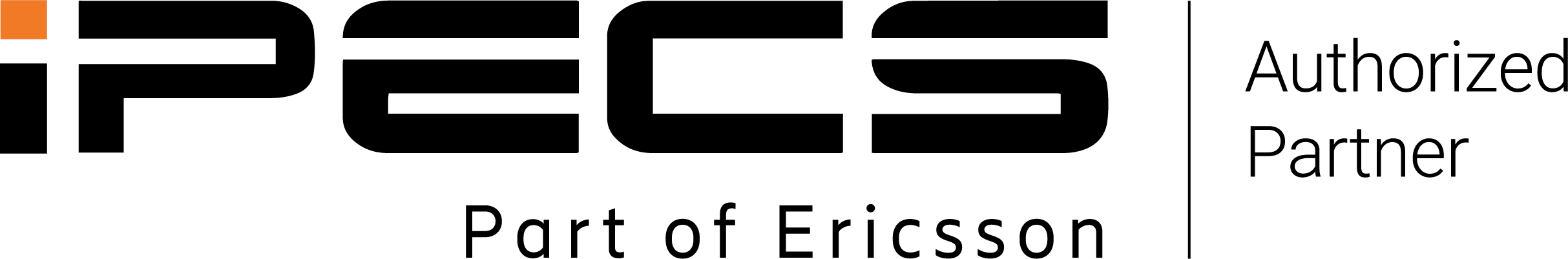 iPECS Authorized Partner Wide - Black Orange